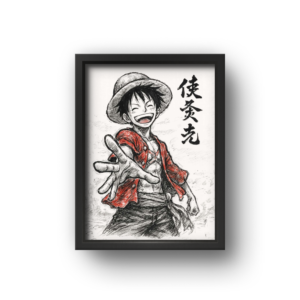 quadro decorativo luffy one piece