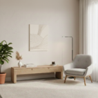 quadro decorativo abstrato fluxo de linhas marrom modelo 3