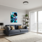 quadro decorativo anime rock lee