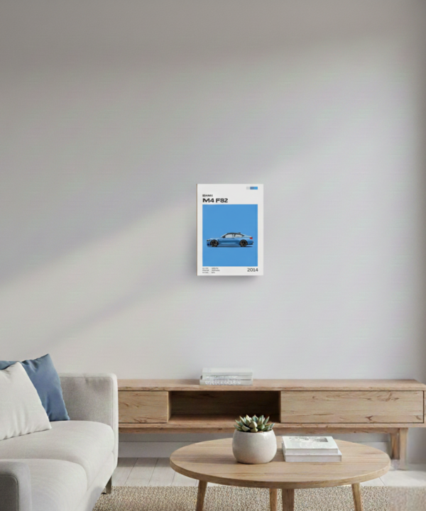 quadro decorativo carro bmw m4 f82