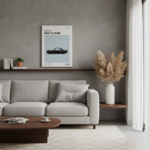 quadro decorativo carro nissan skyline 2000 gt r hakosuka