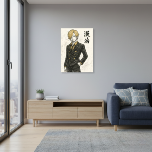 quadro decorativo vinsmoke sanji one piece