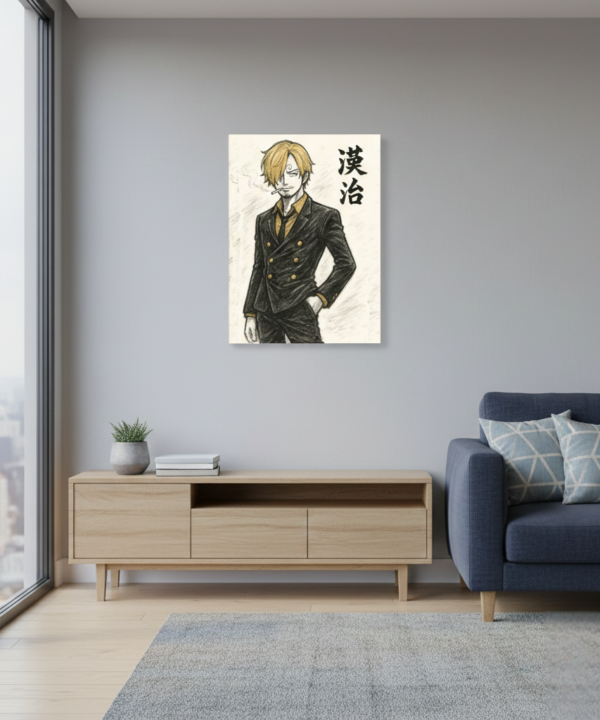 quadro decorativo vinsmoke sanji one piece