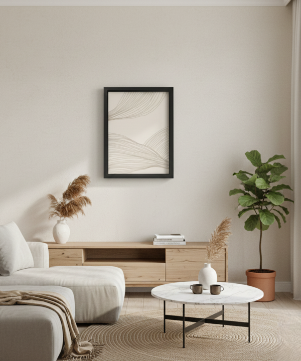 quadro decorativo abstrato fluxo de linhas marrom modelo 2 quadro decorativo abstrato fluxo de linhas marrom modelo 2