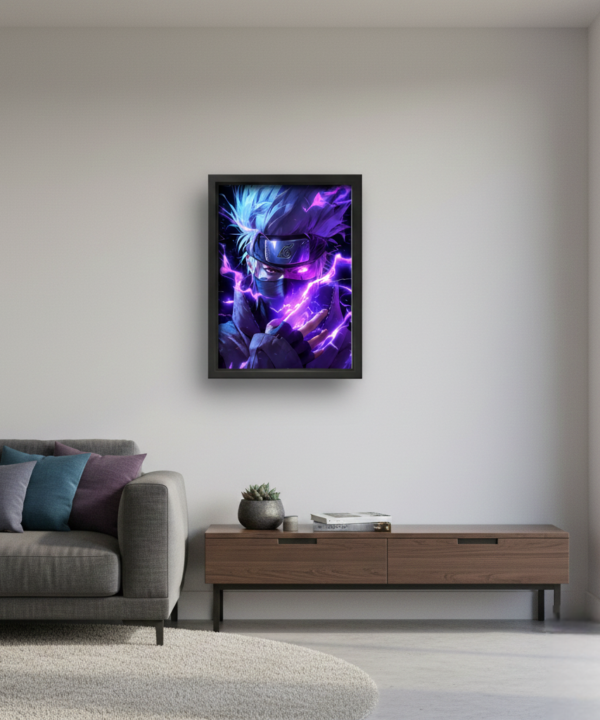 quadro decorativo anime kakashi hatake