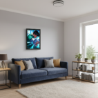 quadro decorativo anime rock lee