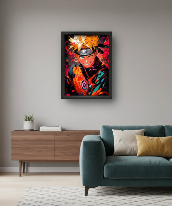 quadro decorativo anime naruto uzumaki modelo 2