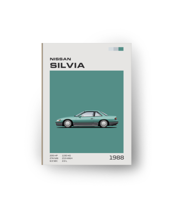 quadro decorativo carro nissan silvia s13