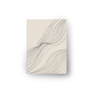 Quadros e Placas Decorativas Prontas e Personalizadas quadro decorativo abstrato fluxo de linhas pretas fundo areia modelo 1 (cópia)