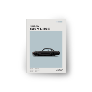 quadro decorativo carro nissan skyline 2000 gt r hakosuka