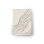 quadro decorativo abstrato fluxo de linhas pretas fundo areia modelo 2 (cópia)