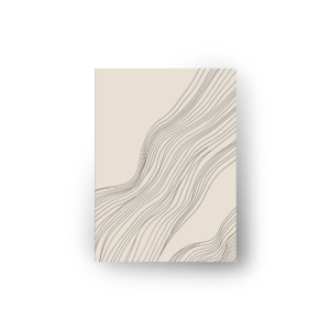 quadro decorativo abstrato fluxo de linhas pretas fundo areia modelo 2 (cópia)