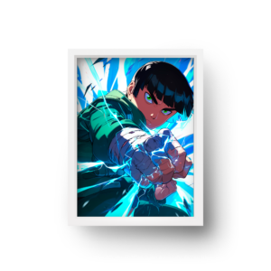 quadro decorativo anime rock lee