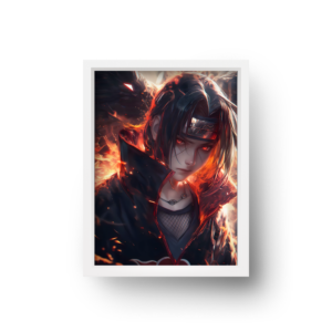 quadro decorativo anime sasuke uchiha