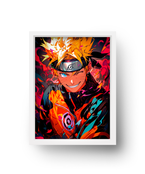 quadro decorativo anime naruto uzumaki modelo 2