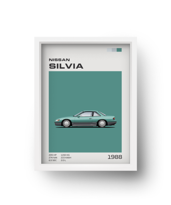 quadro decorativo carro nissan silvia s13