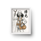 quadro decorativo usoppone piece