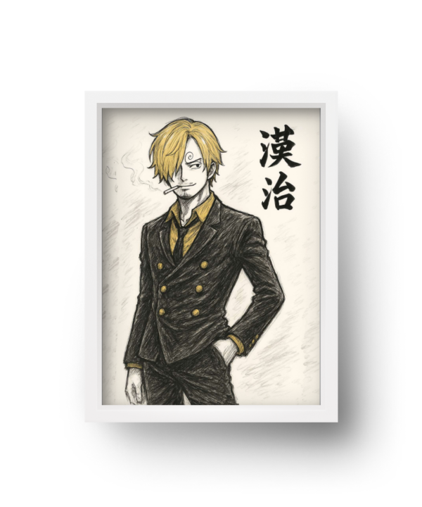 quadro decorativo vinsmoke sanji one piece quadro decorativo vinsmoke sanji one piece