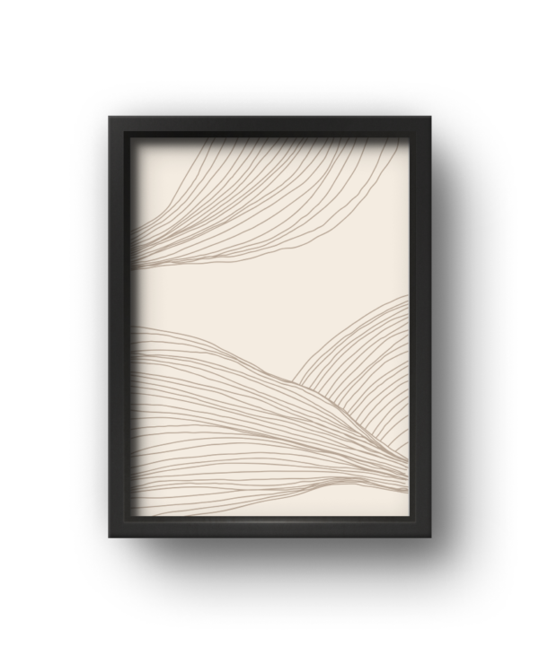 quadro decorativo abstrato fluxo de linhas marrom modelo 2 quadro decorativo abstrato fluxo de linhas marrom modelo 2