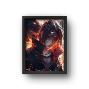 quadro decorativo anime sasuke uchiha