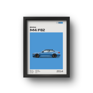 quadro decorativo carro bmw m4 f82