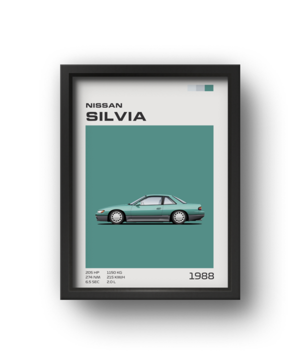 quadro decorativo carro nissan silvia s13