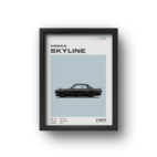 quadro decorativo carro nissan skyline 2000 gt r hakosuka