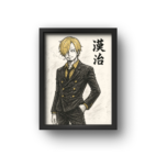 quadro decorativo vinsmoke sanji one piece